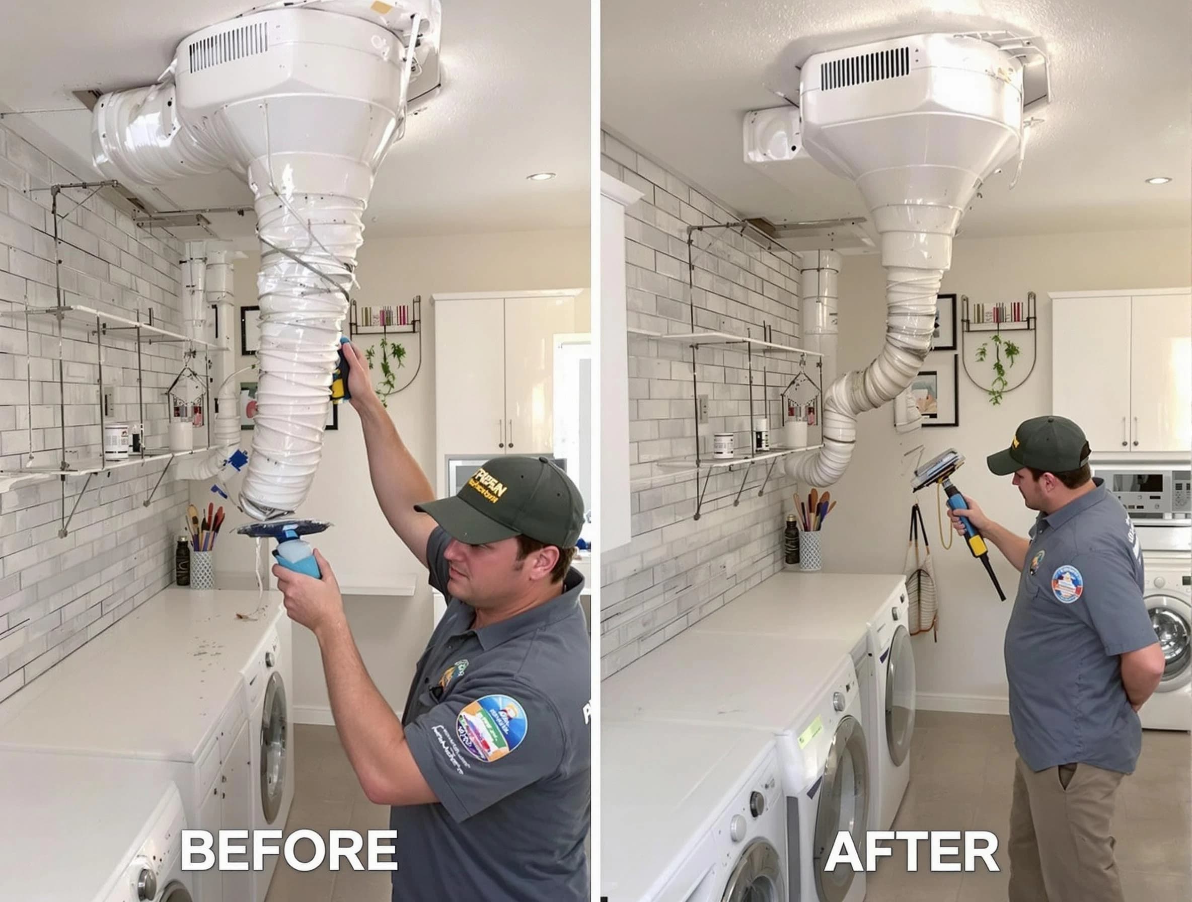 Professional dryer exhaust vent cleaning by Druid Hills Dryer Vent Cleaning in Druid Hills
