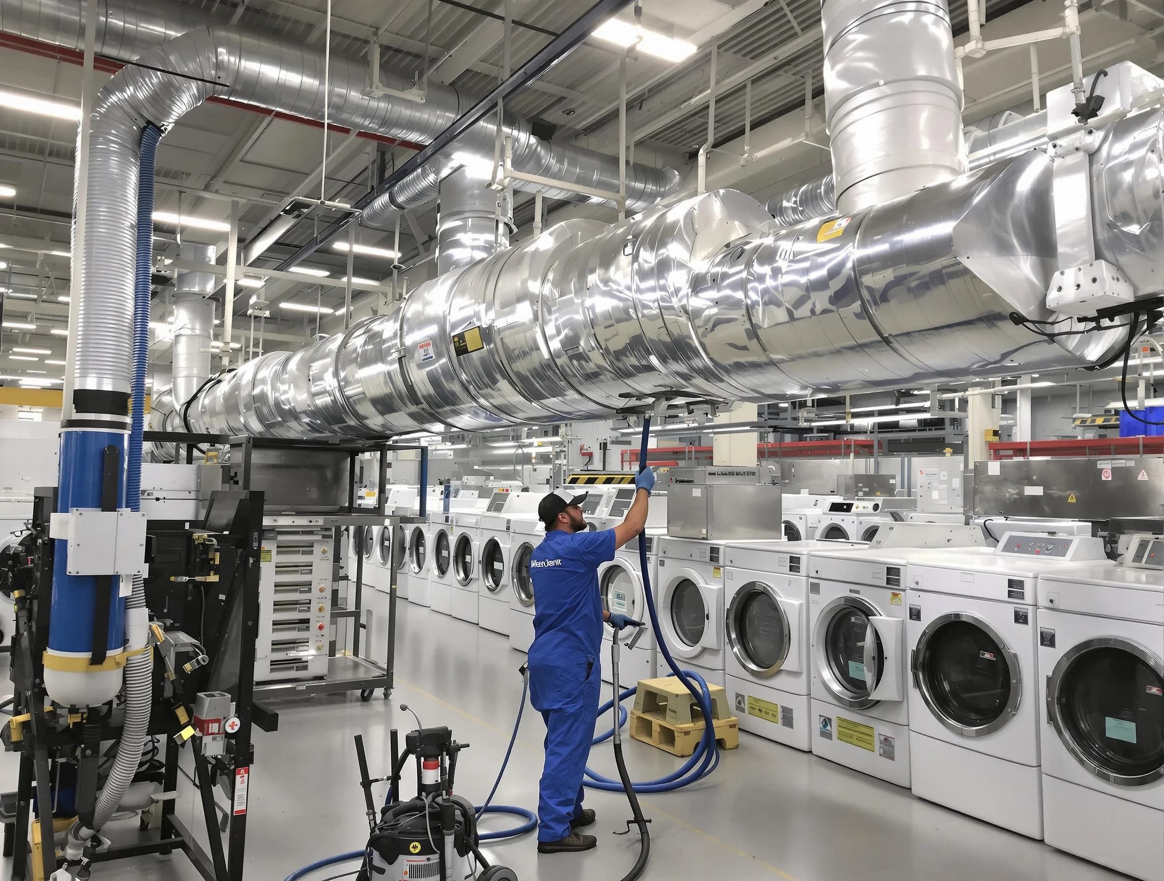 Druid Hills Dryer Vent Cleaning team performing heavy-duty industrial dryer vent cleaning in Druid Hills