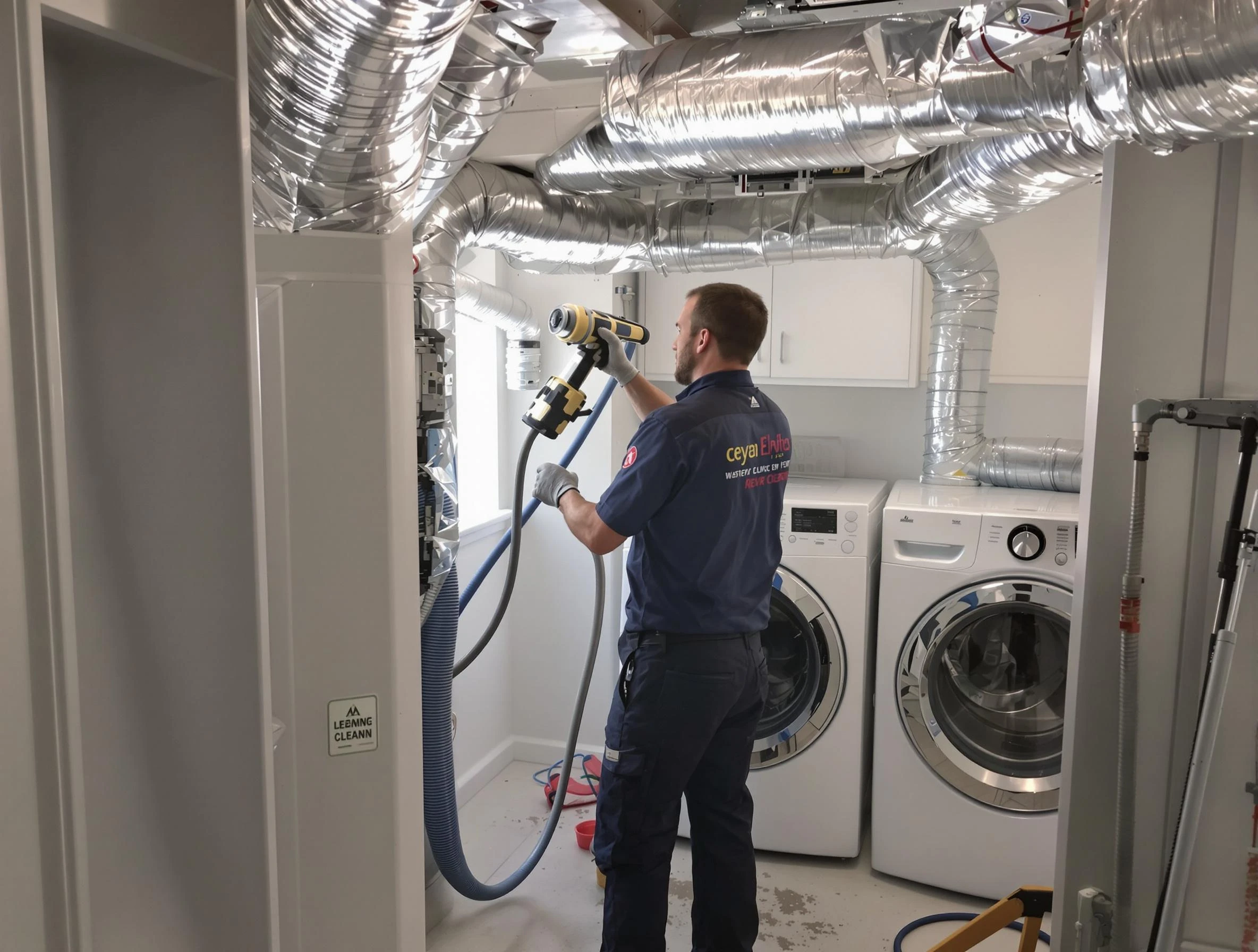 Druid Hills Dryer Vent Cleaning specialist using advanced equipment for thorough duct cleaning in Druid Hills