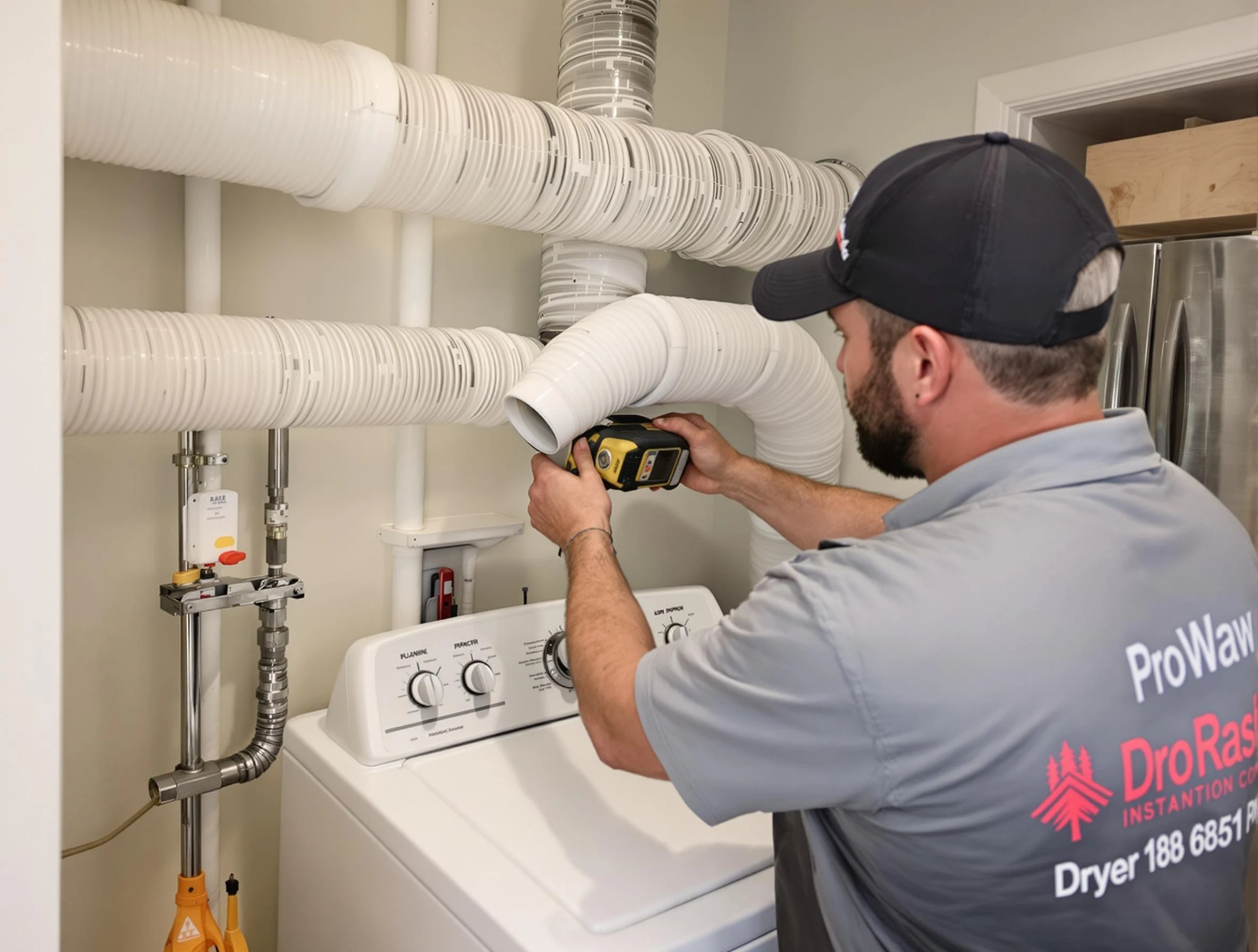 Professional dryer vent hose installation by Druid Hills Dryer Vent Cleaning in Druid Hills